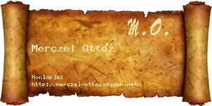 Merczel Ottó névjegykártya